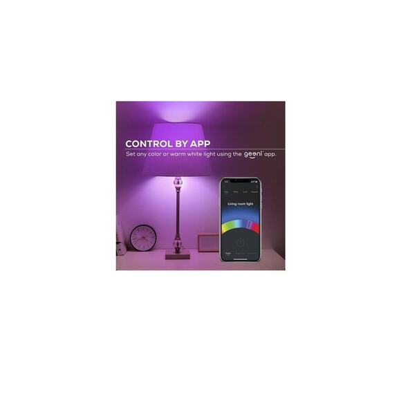 Merkury Innovations A21 smart multicolour led wifi bulb 75watt dimmable 2-pack - Picture 2 of 8